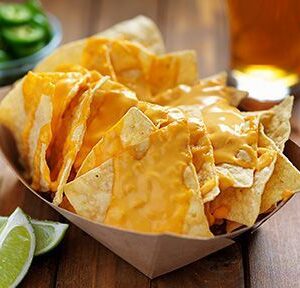 Nachos con Cheddar